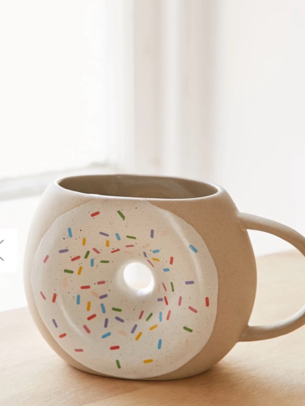 Urban Outfitters UO Home Stoneware Donut Mug